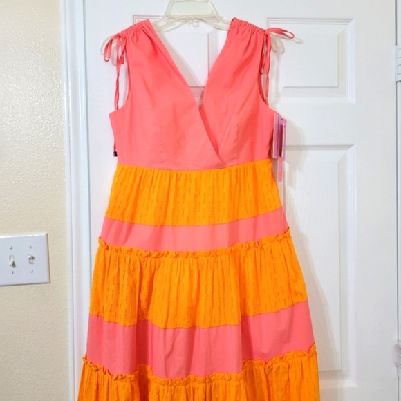 LDT Daphne Maxi Pink and Orange Dress. New with Tags. - Picture 12 of 13